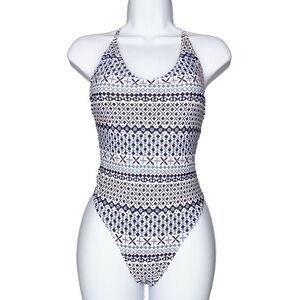 Aerie High Cut Cheeky Side Cutout One Piece Swimsuit  
Size Small